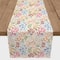 72" Wild Flower Floral Cotton Twill Table Runner